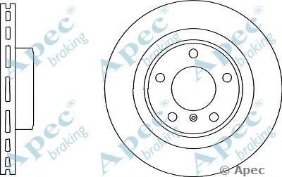 APEC BRAKING dsk3049 -  Тормозной диск